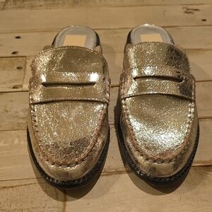 Dolce Vita Silver and Gold Sandals